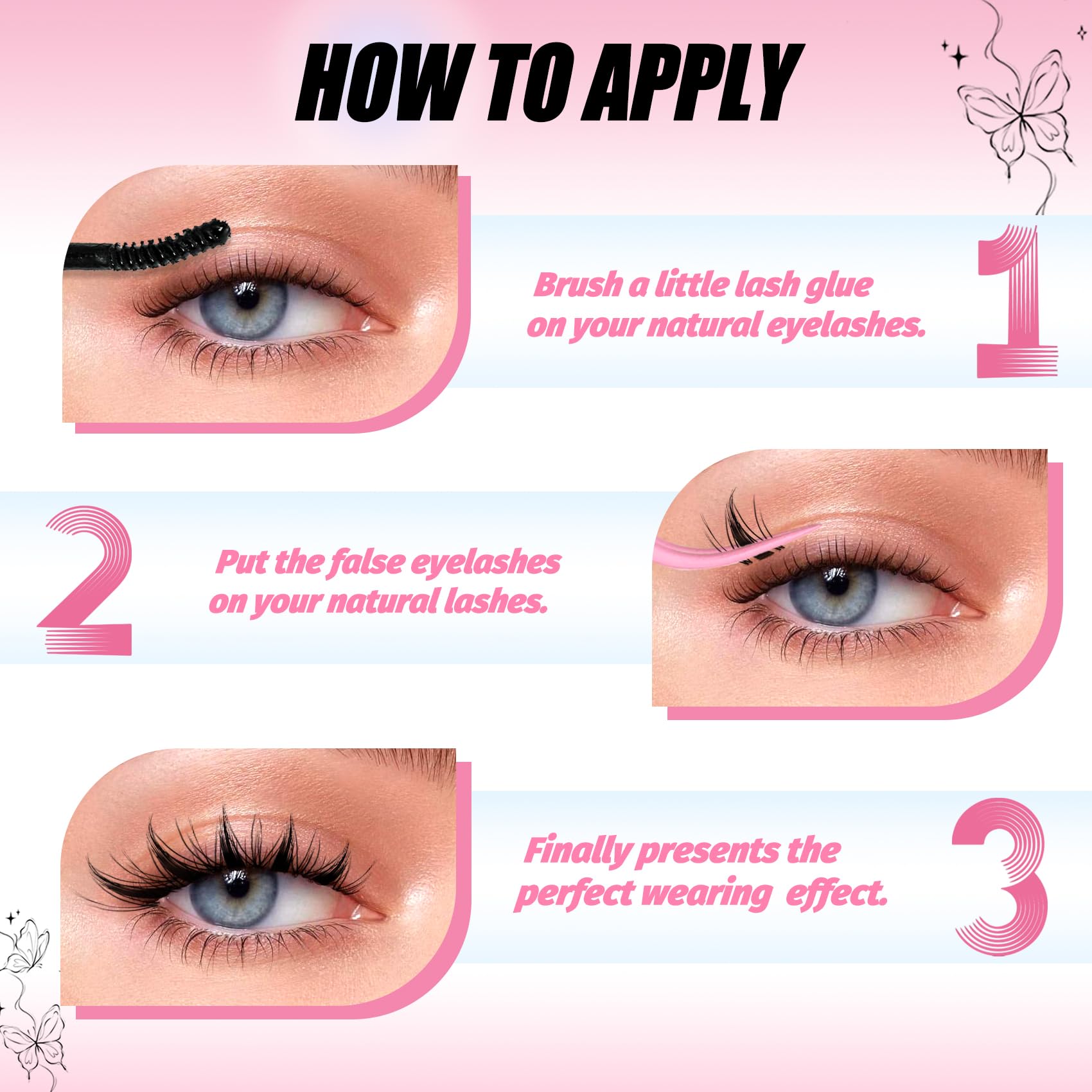 Fyonas easy-application clusters simplify DIY lash styling at home