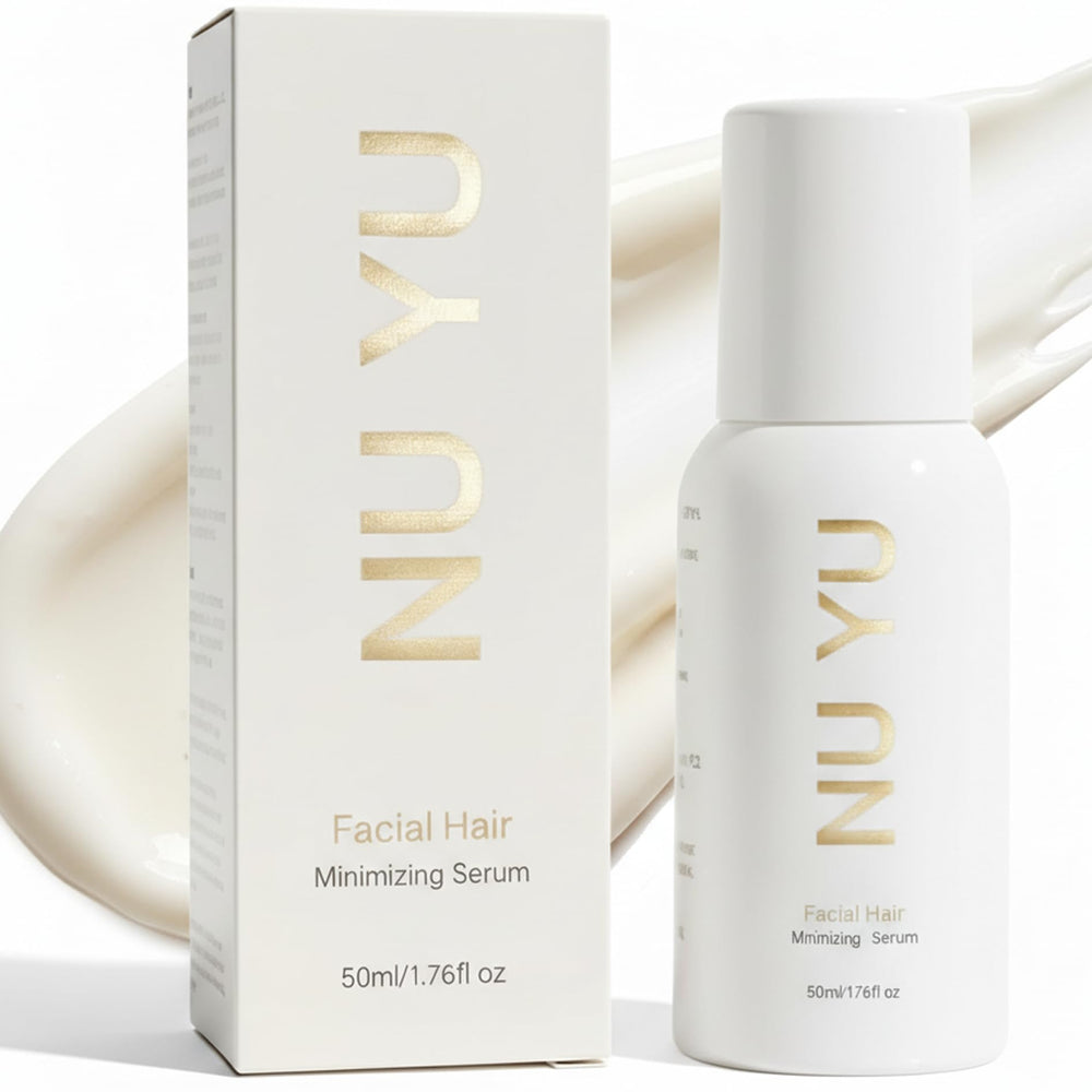 FYRKOA NU YU serum bottle ready for post-wax care.