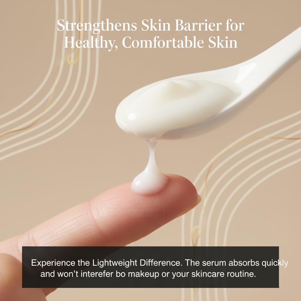 FYRKOA NU YU serum applied to the face for comfort after waxing.