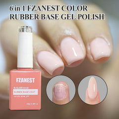 FZANEST builder base application shows thick, even coverage for stronger nails.