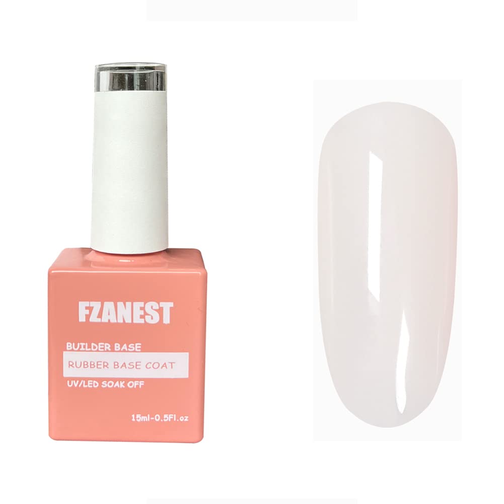 FZANEST Rubber Base Gel base coat for smooth, even nails.