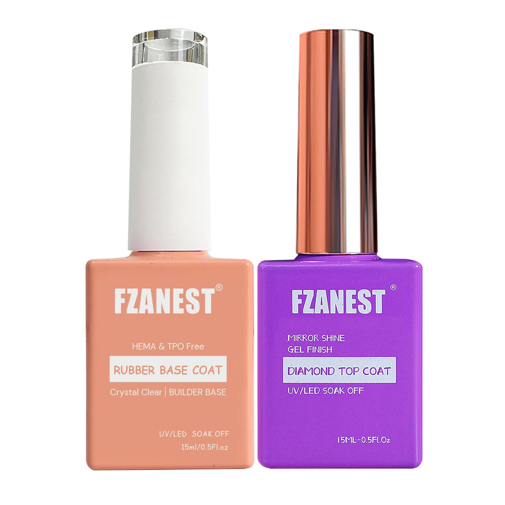 FZANEST rubber base gel bottle for strong, even base layer.