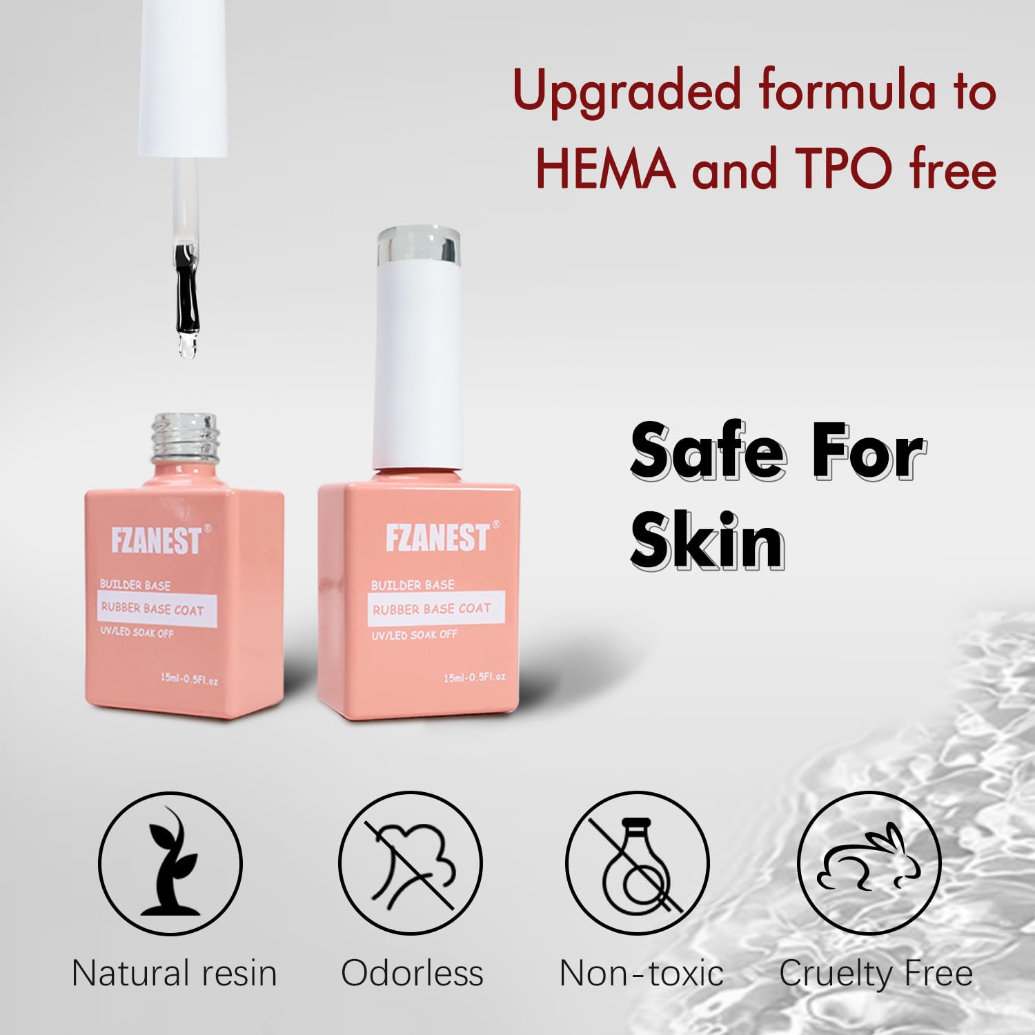 FZANEST top coat no wipe seals color with gloss.