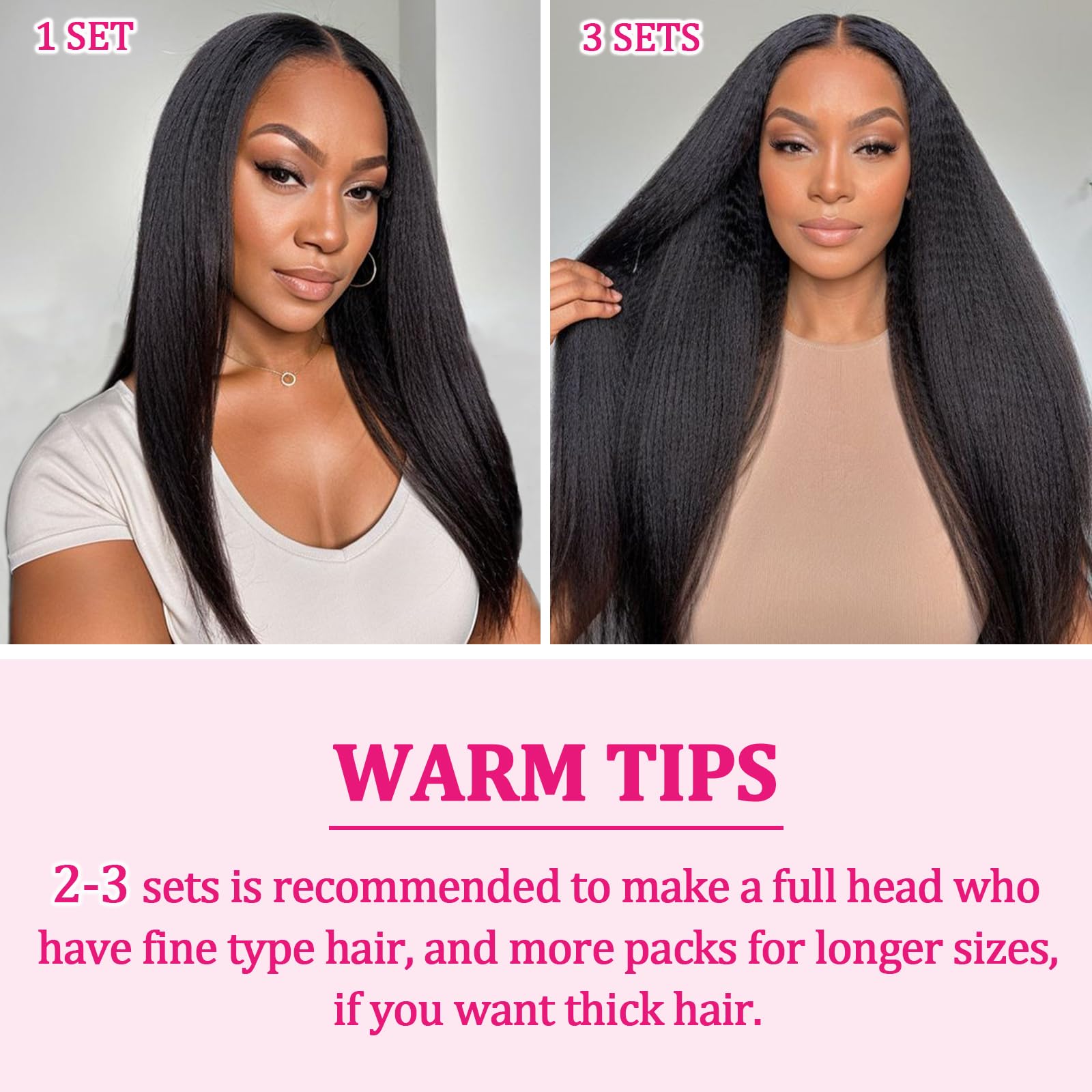 FZV double-set option adds volume for fuller looks.