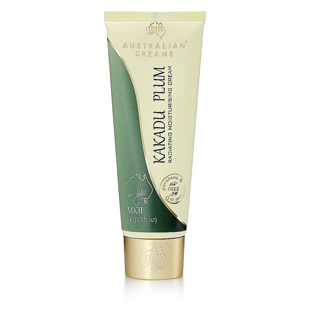G AND M Kakadu Plum Cream bottle highlighting vitamin C support for even skin tone