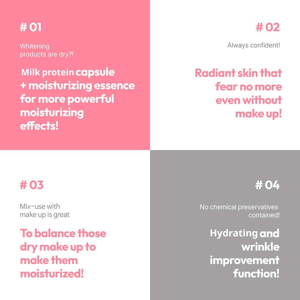 G9SKIN White In Milk Capsule Serum application scene for layering with skincare.