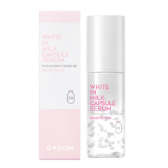 G9SKIN White In Milk Capsule Serum bottle-front for daily hydration.