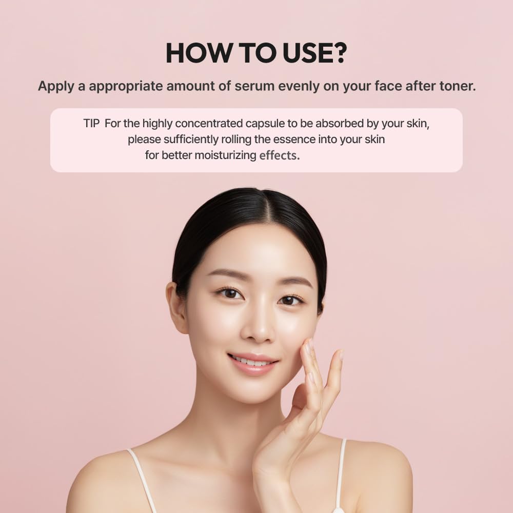 G9SKIN White In Milk Capsule Serum glow effect signaling radiant skin.