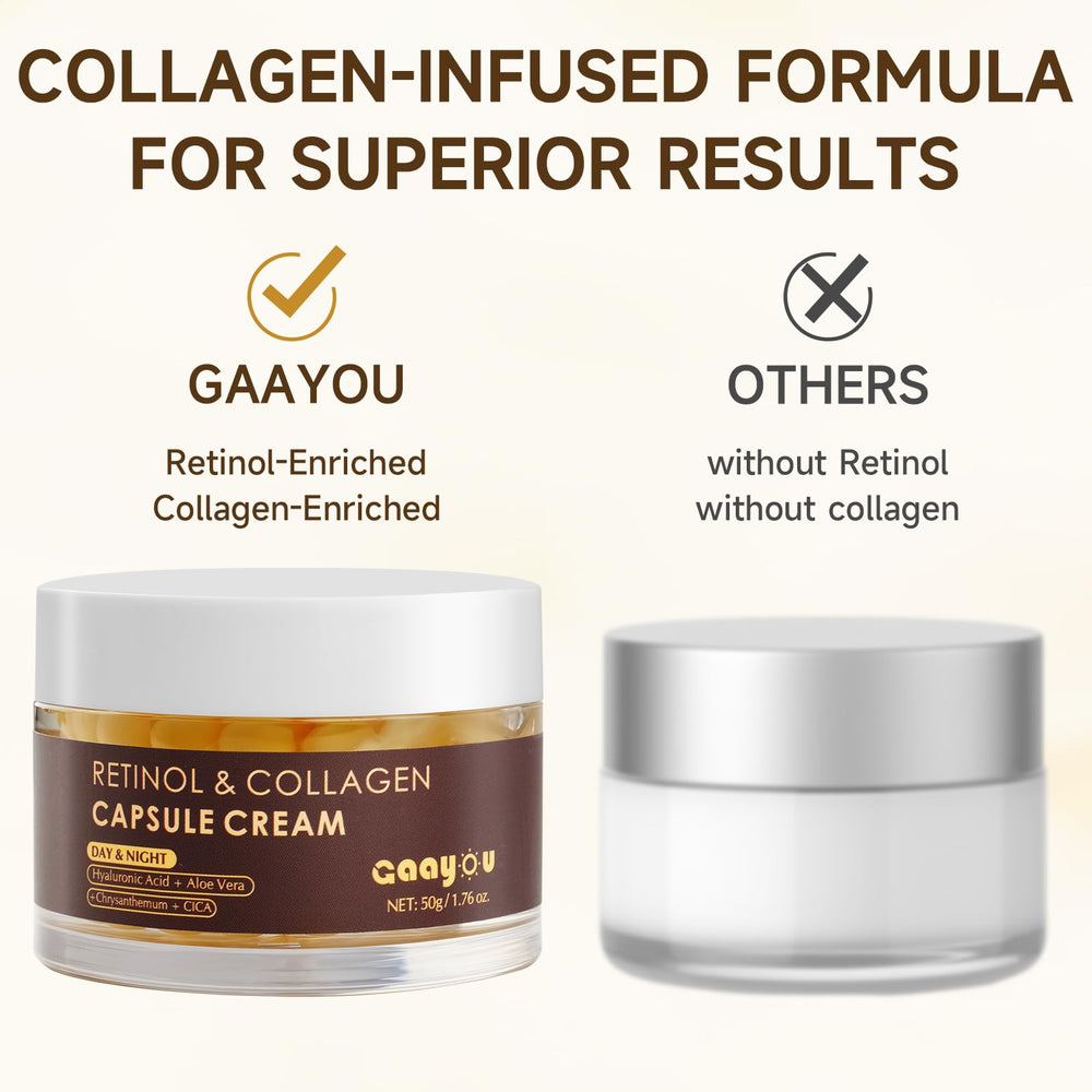 Gaayou Deep Retinol Capsule Cream with hyaluronic acid for intense hydration and plump appearance