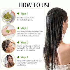 Gaayou Batana Oil ingredients close-up with rosemary, castor oil, biotin