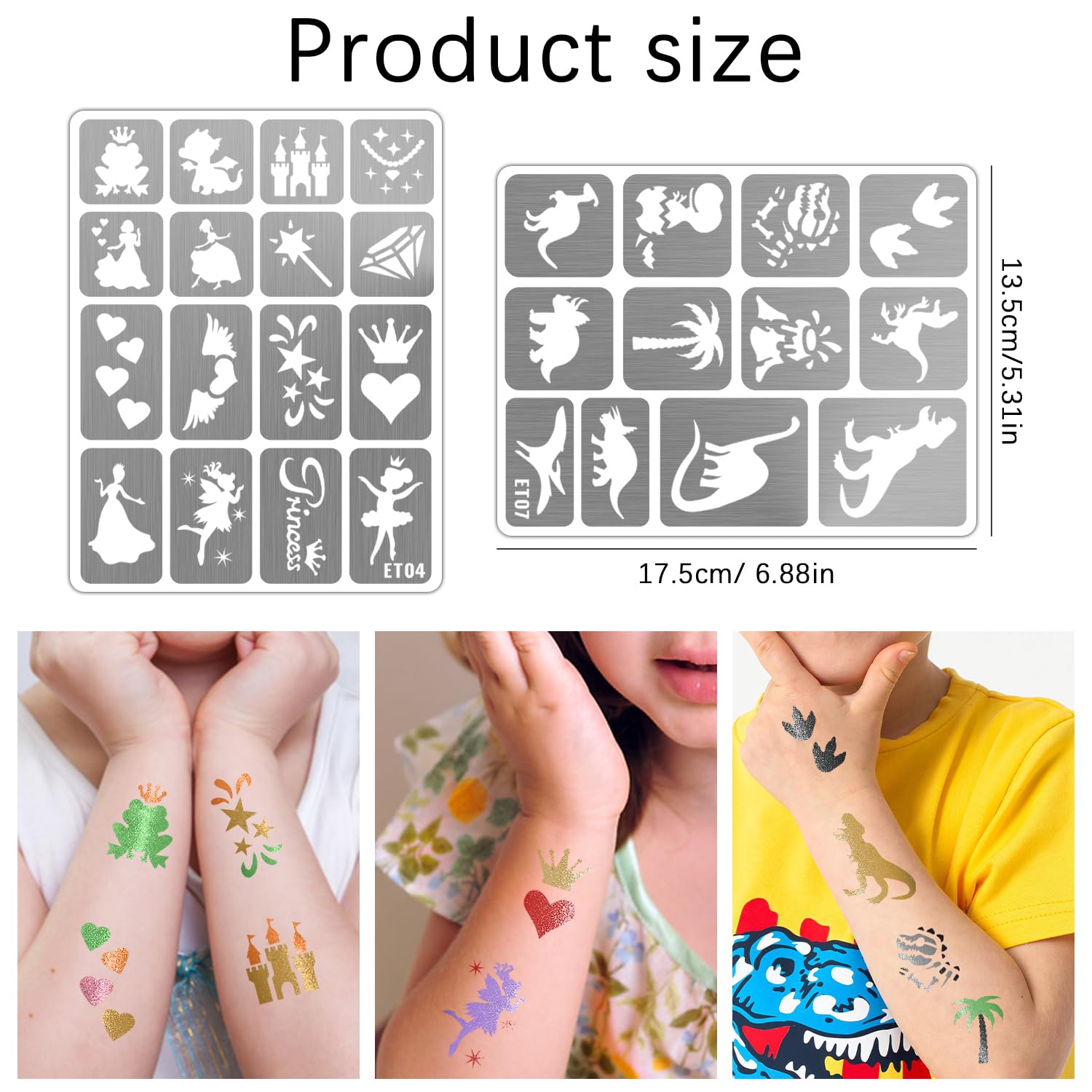 Gabizafia cakes stencil helps create cute cake themed designs.