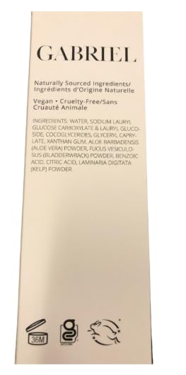 Gabriel Hydrating Cream Cleanser creamy lather on skin for hydration.
