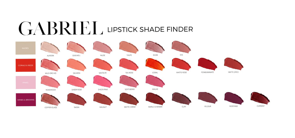 Gabriel Cosmetics Lipstick Tea Rose on lips demonstrates comfortable, lasting color
