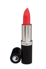 Gabriel Cosmetics Lipstick Tea Rose swatch shows rich color and smooth application