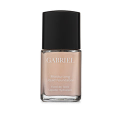 Gabriel Cosmetics liquid foundation Pale Ivory bottle front view for a natural look.