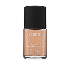 Gabriel Cosmetics Liquid Foundation True Beige bottle shows smooth, long-lasting coverage