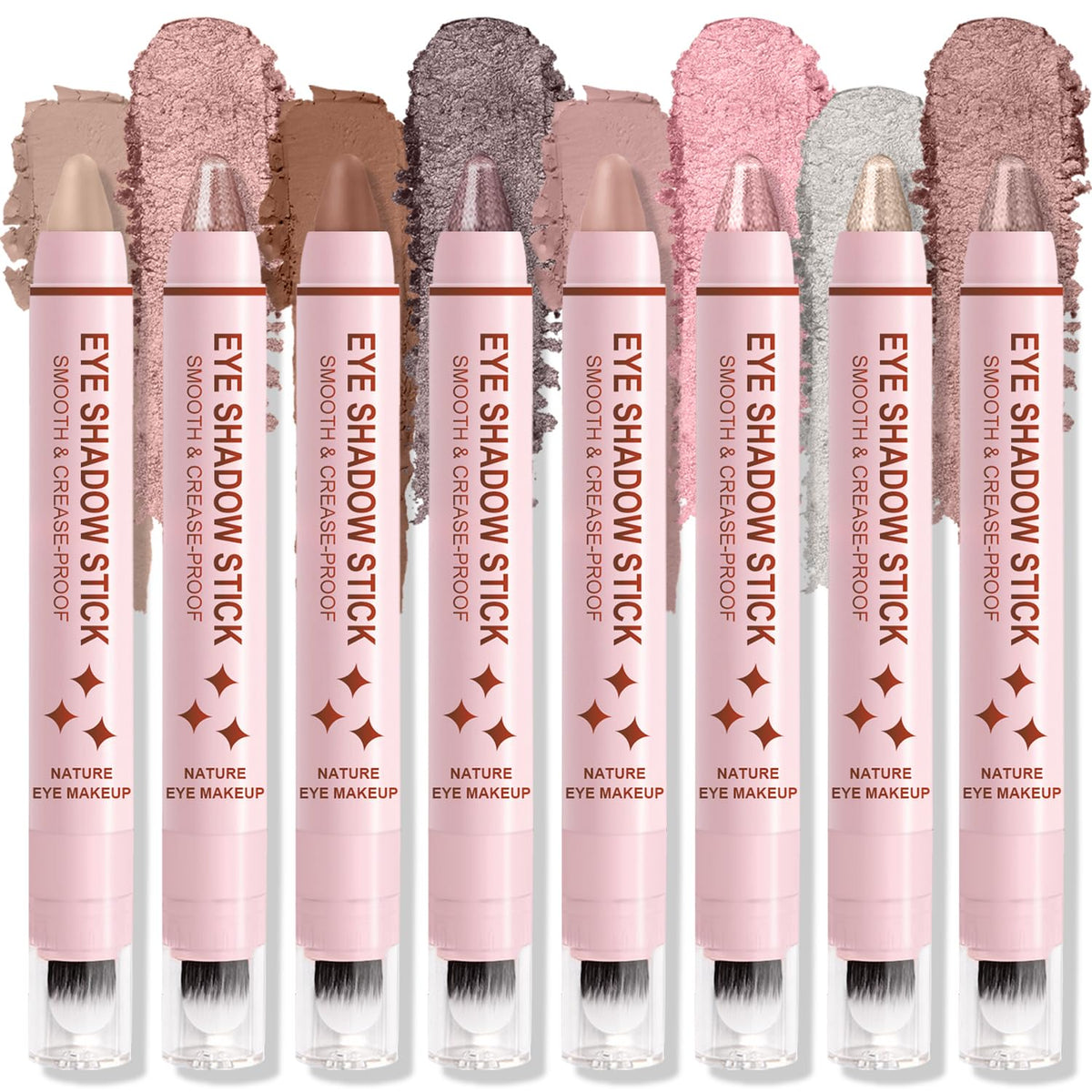 GADMLURY 8Pcs Eyeshadow Stick Set with diverse shades for day to night looks