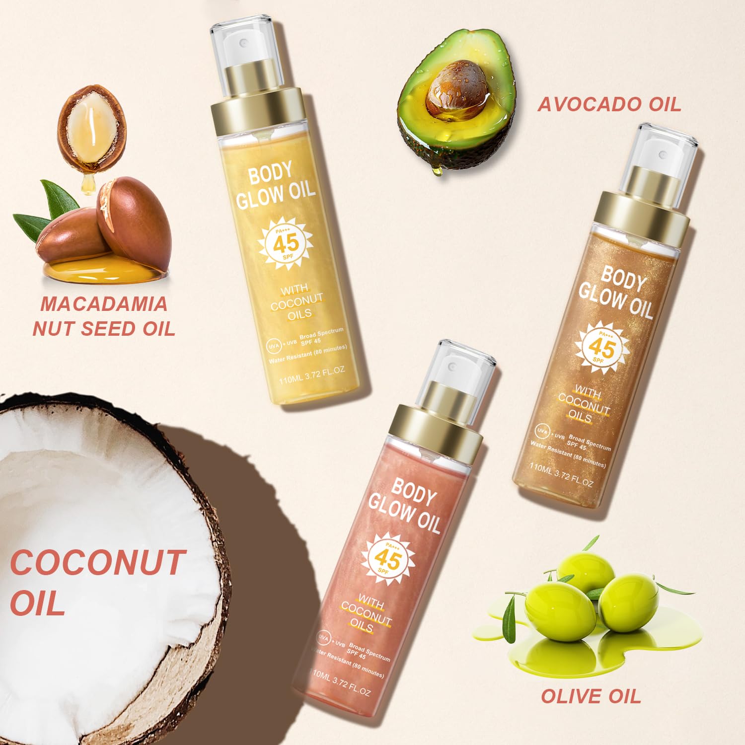 GADMLURY Coconut oil formula with non-greasy finish for comfortable wear.