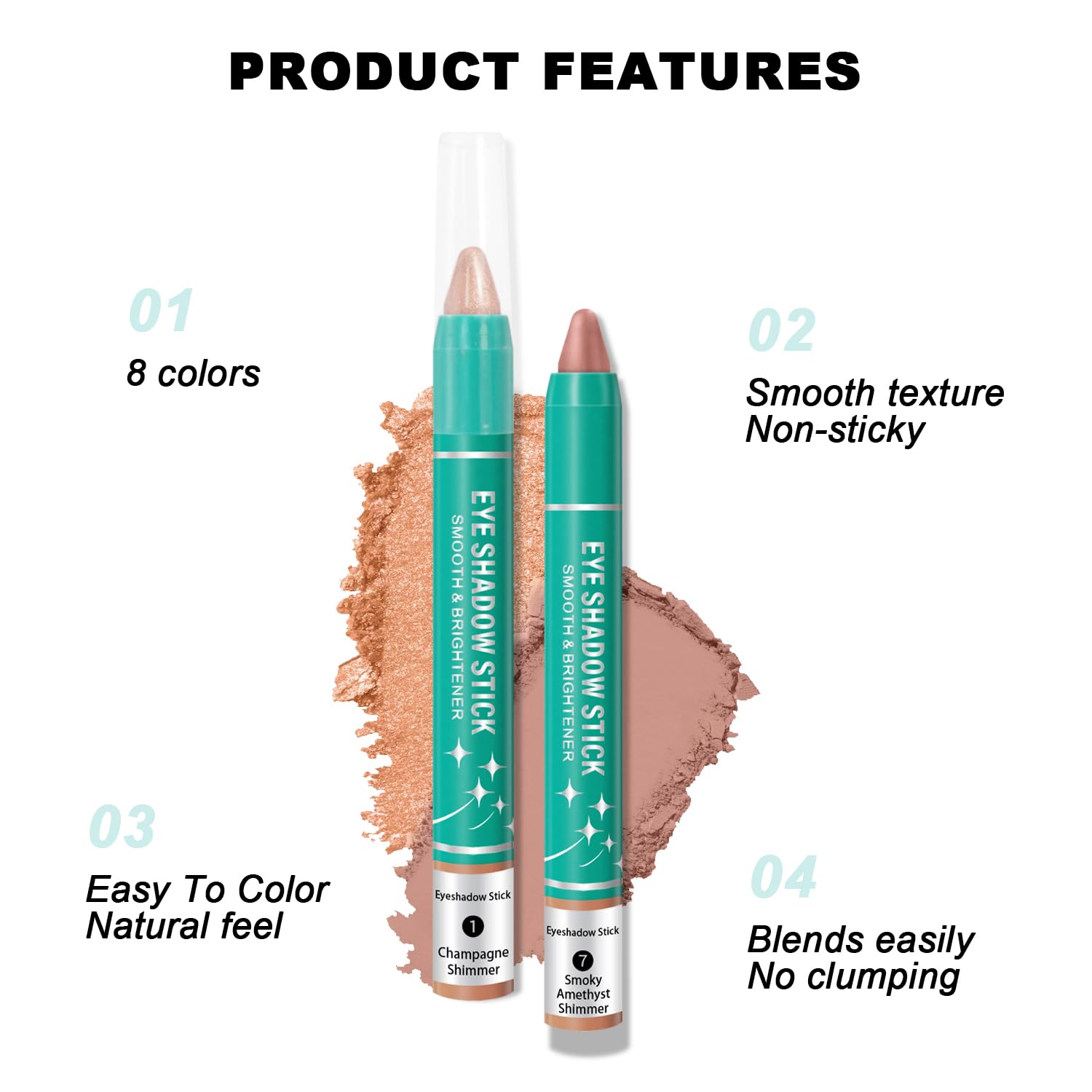 GADMLURY matte and shimmer colors provide smoky or metallic finish options.