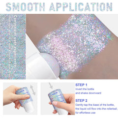 GADMLURY face, body, and hair glitter for versatile, safe, all-in-one sparkle.