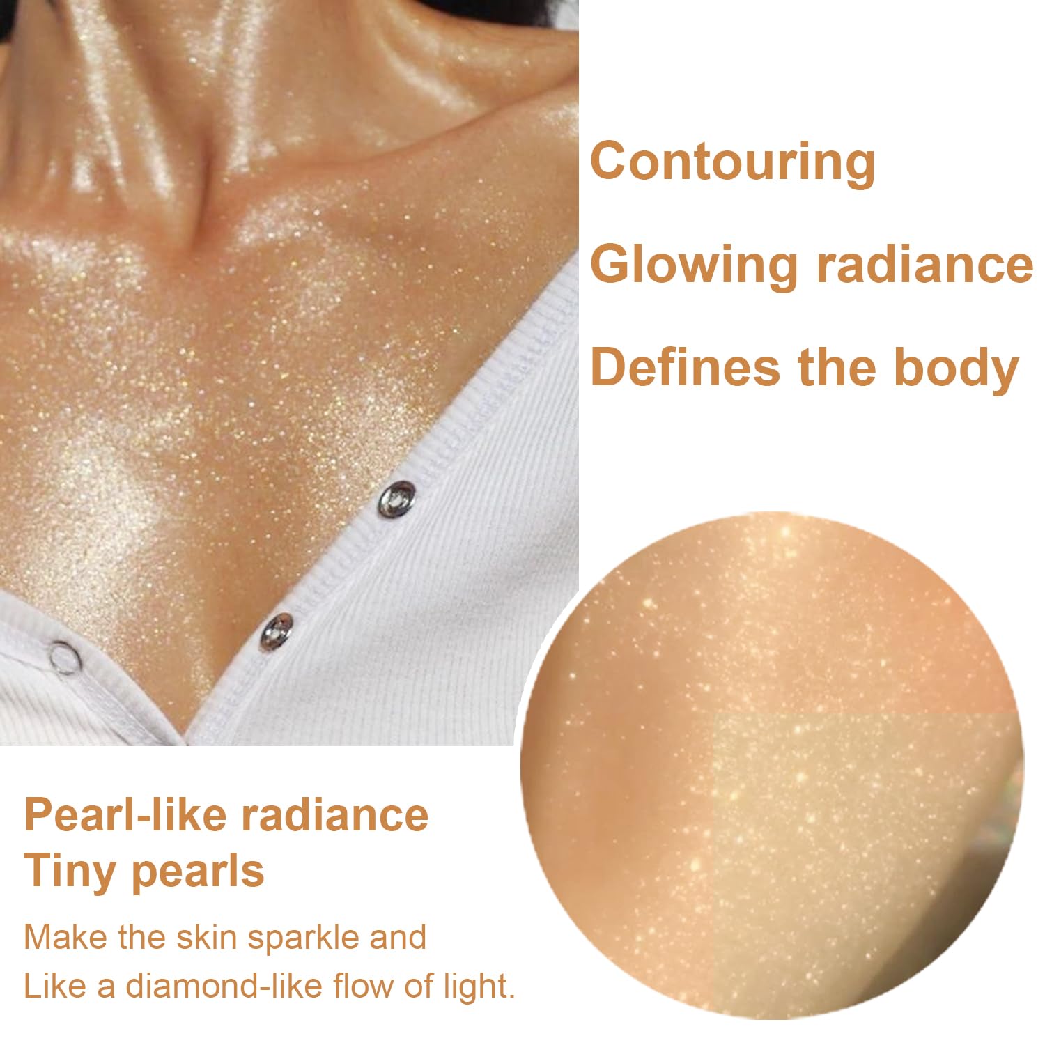 GADMLURY Water-resistance glow image suggests staying radiant during activity.