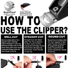 GA&EN acrylic nail cutter with durable steel spring for long-lasting performance.