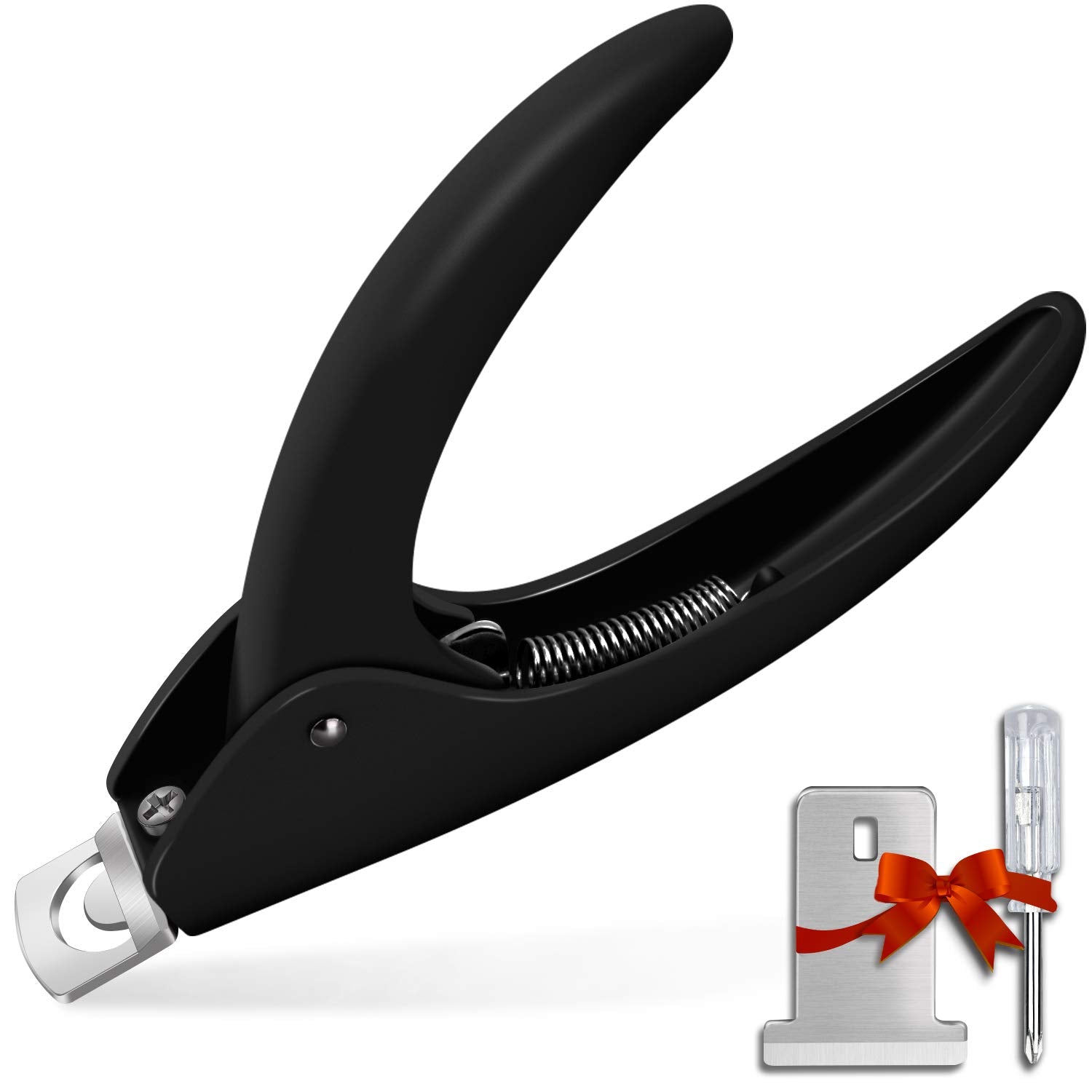GA&EN black adjustable nail clipper for precise acrylic nail shaping at home or in salon.