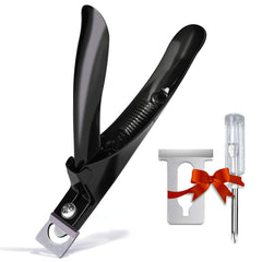 GA&EN Black Premium Adjustable Nail Clipper close-up blade for precise cuts