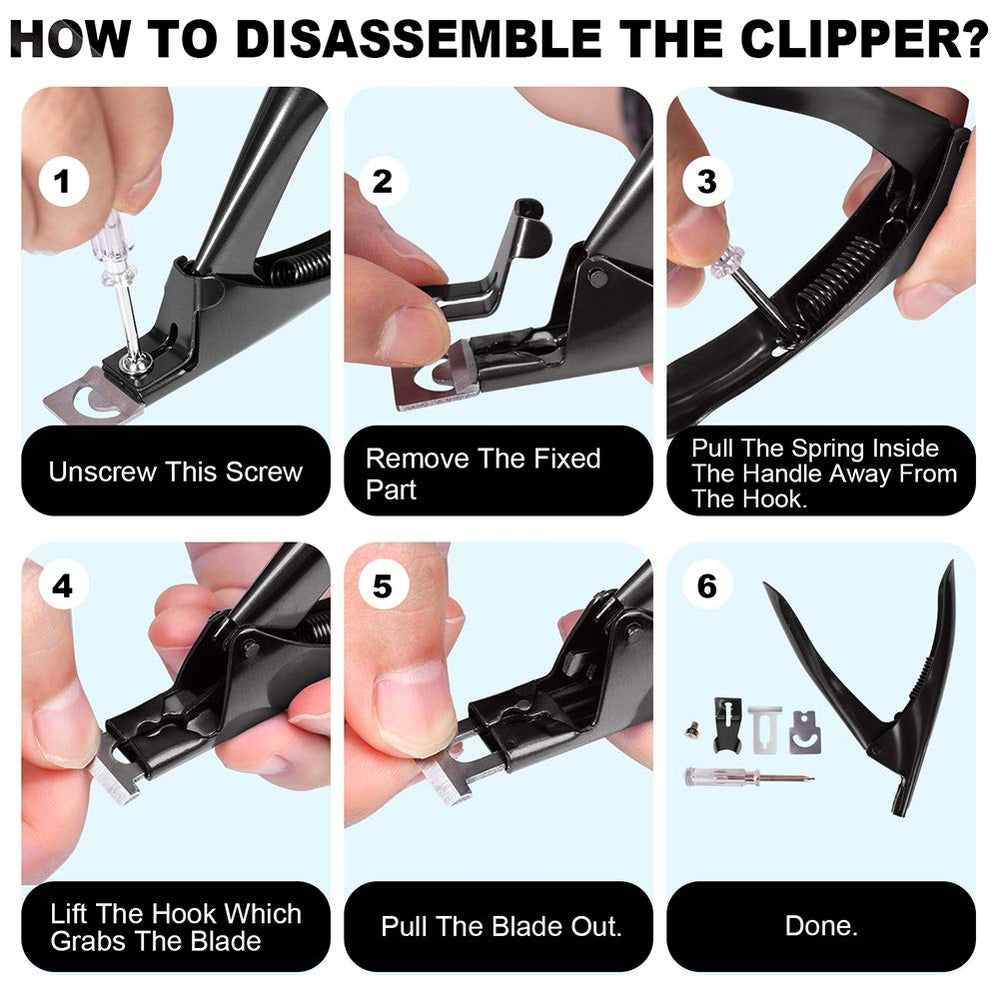 GA&EN Black Premium Adjustable Nail Clipper in a manicure scene for professional results