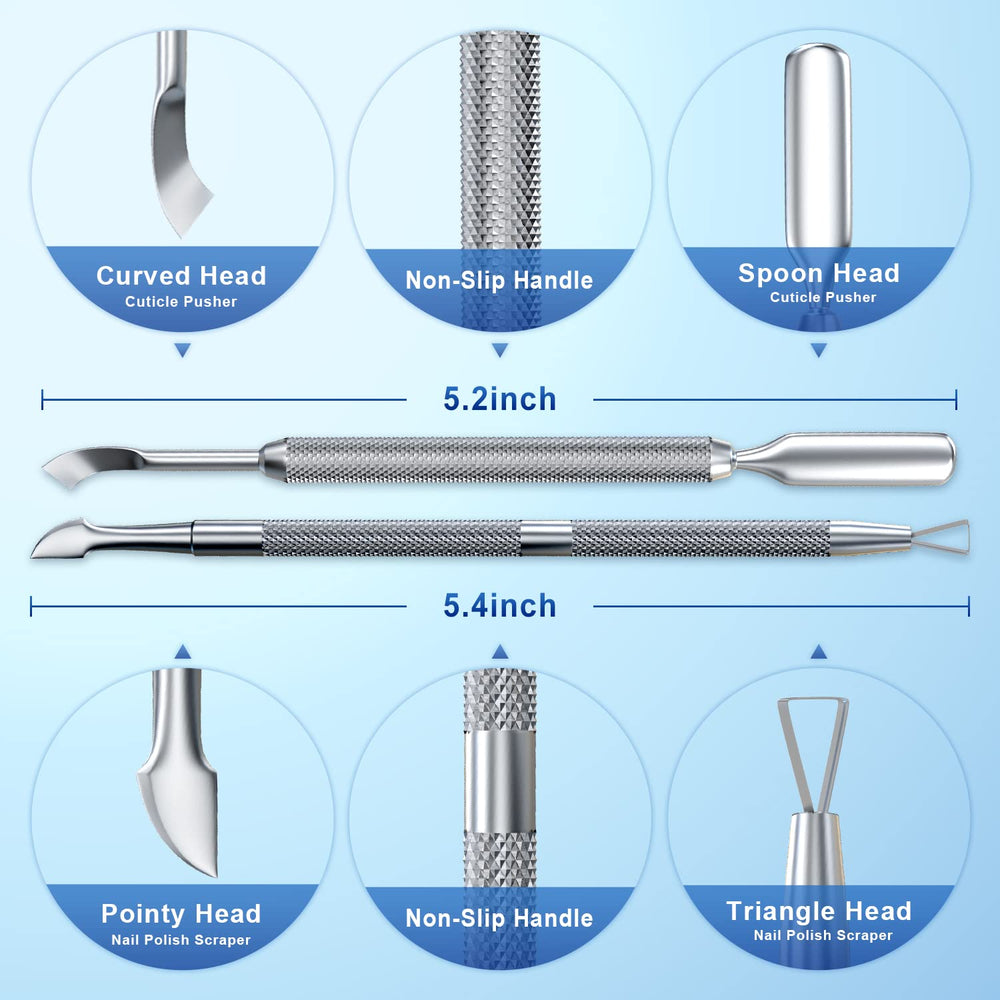 GA&EN cuticle scraper triangular tip for precise polish removal