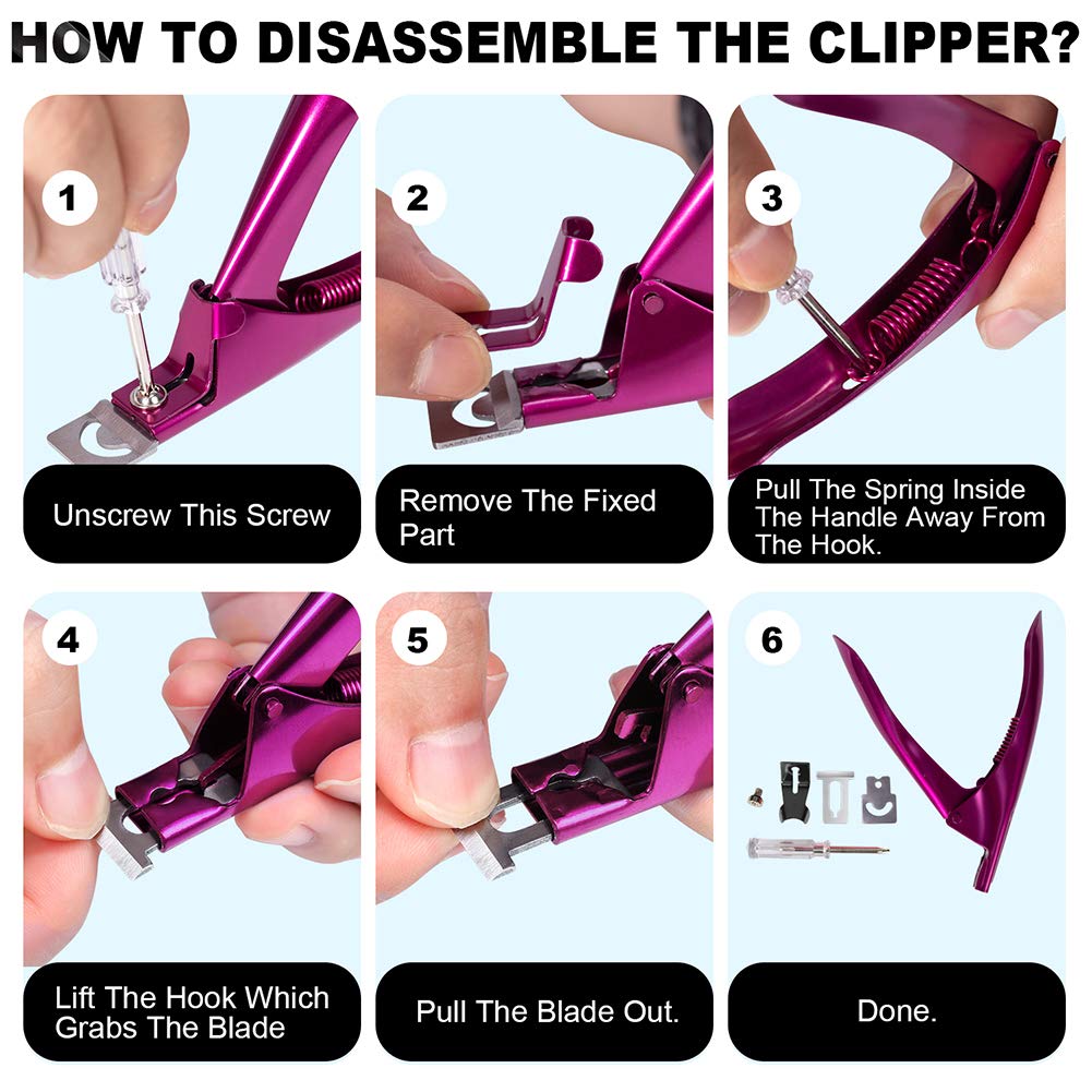 GA&EN Elegant Violet Red salon scene clipper in use for professional results.