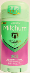 Gafalr Mitchum invisible solid pack shows 2 sticks for extended freshness and convenience