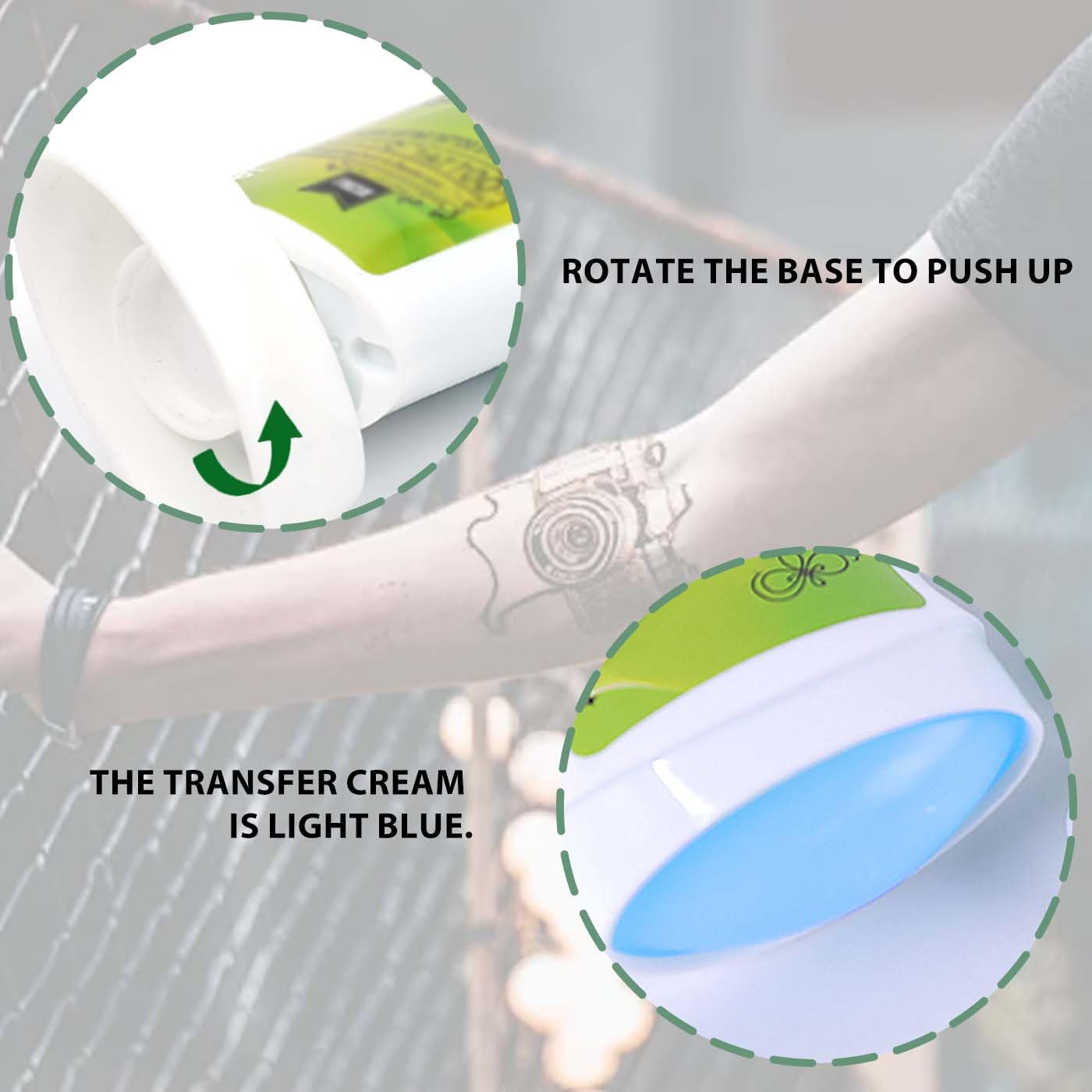 Gakonp tattoo transfer gel skin-friendly with plant extracts supports gentle application.