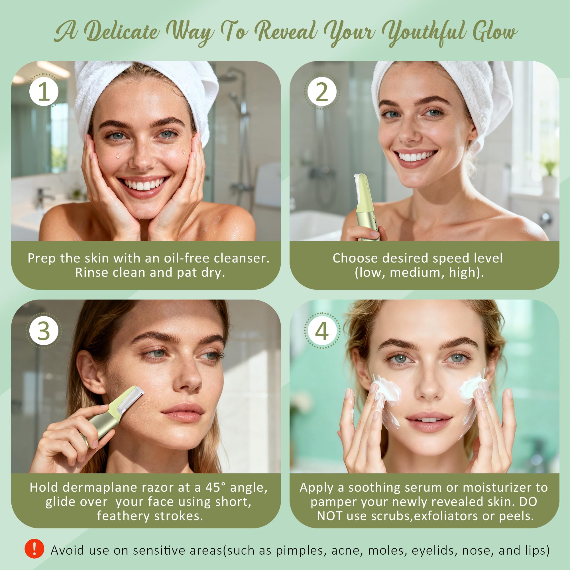 Galtxen refill blades pack supports ongoing gentle sessions.