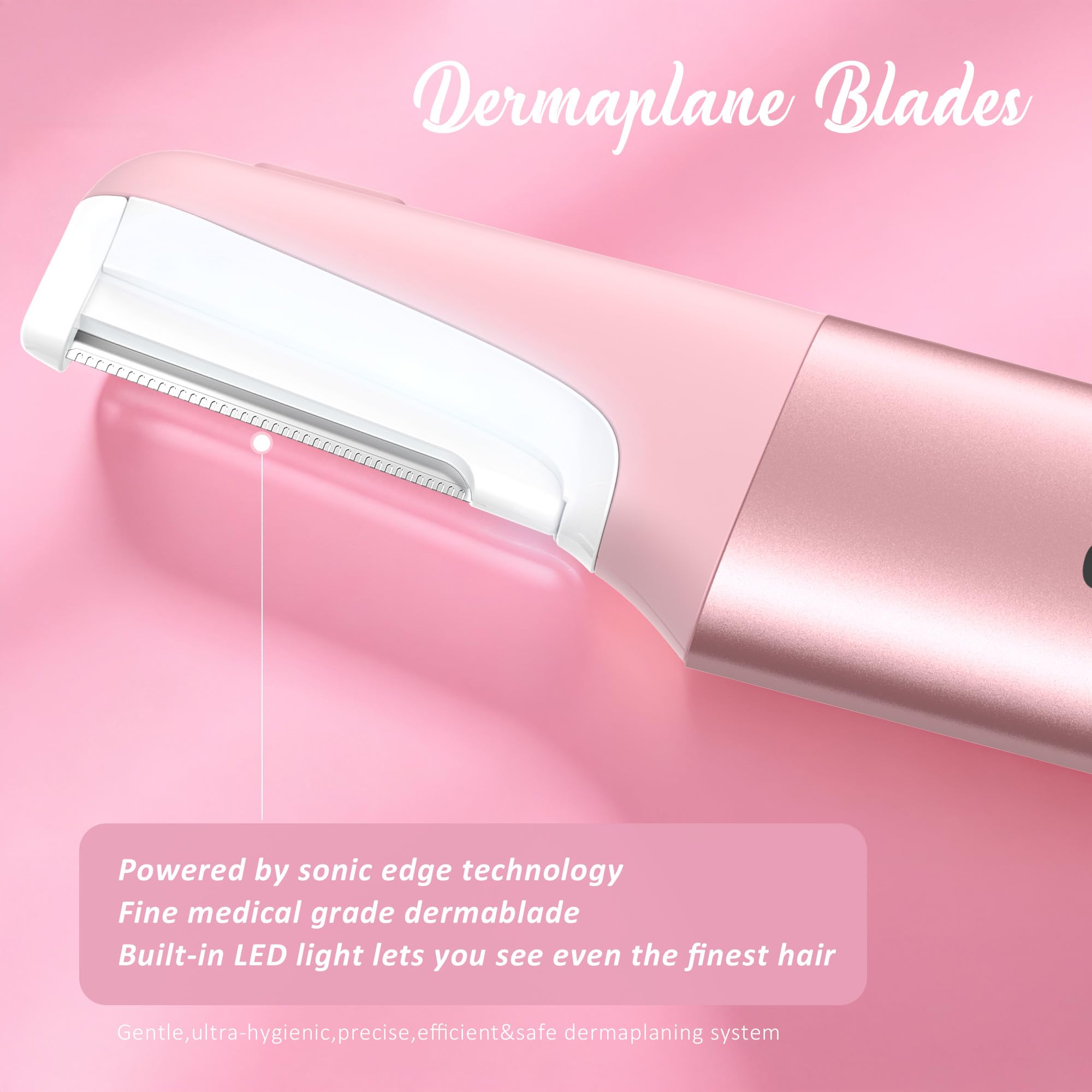 Galtxen Sonic Dermaplane Razor LED light activated for visibility