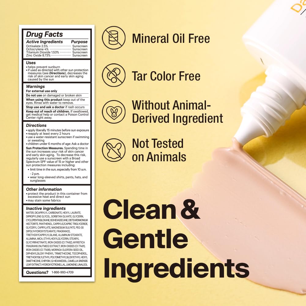 GANGNAM GLOW Day Shield ingredient blend featuring chrysin, moringa, and panthenol.