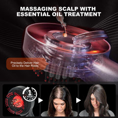 GANOEL 72-teeth oil applicator gently massages while delivering nutrients to the roots.