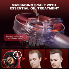 GANOEL hair oil applicator with 72 teeth and 6 rollers for precise delivery.