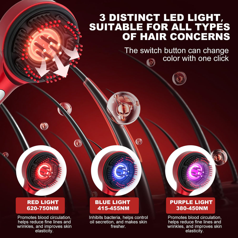 GANOEL IPX7 waterproof scalp massager for shower use.