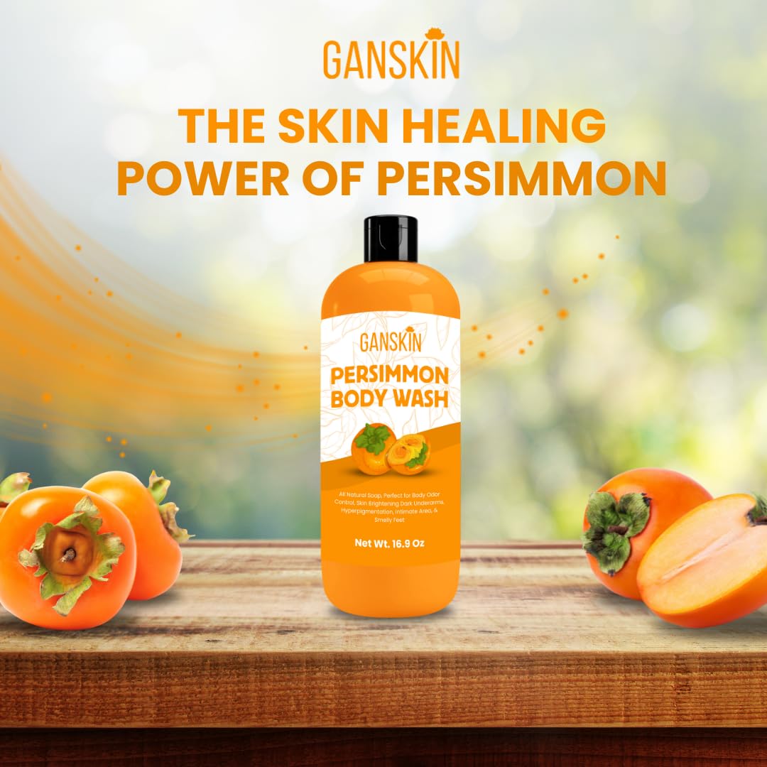 Ganskin Persimmon Body Wash refreshes feet and helps manage odor.