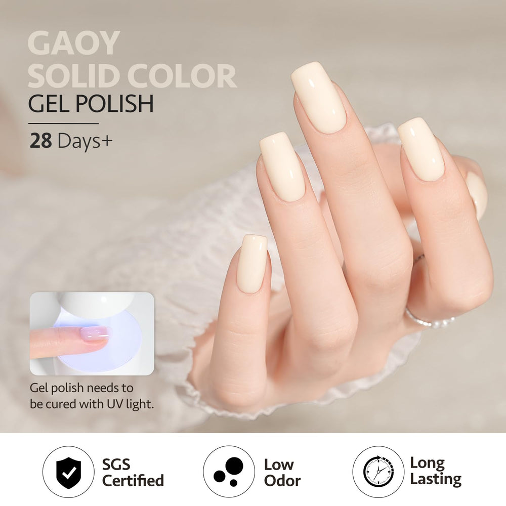 GAOY 16ml gel polish packaging with generous volume for multiple manicures