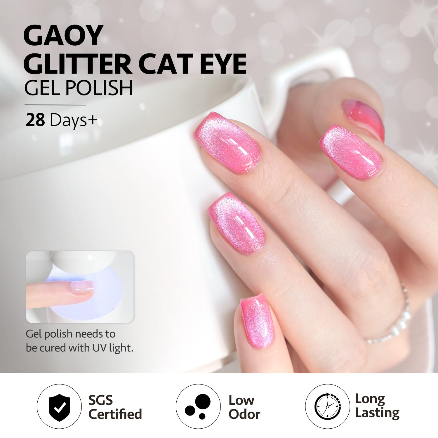 GAOY 16ml gel polish packaging ready for at-home manicures.