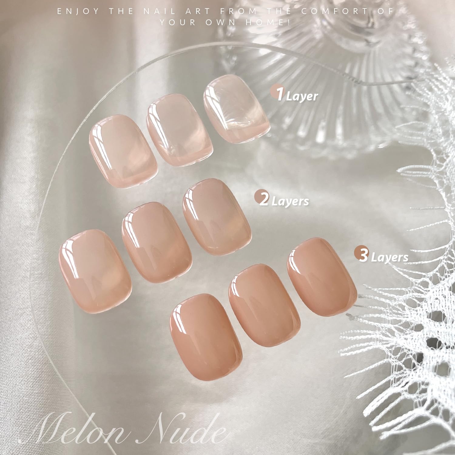 GAOY Nude Jelly Gel Nail Polish 16ml bottle for DIY art.