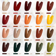 GAOY gel nail polish bottles in a color assortment.