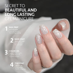 GAOY 4 Weeks Long-Lasting Glitter Gel finish