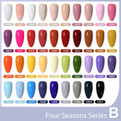 GAOY 6.5 ml polish bottles on display for convenient at-home manicures.