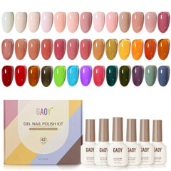 GAOY gel nail kit color palette for versatile at-home manicures with long-lasting shine