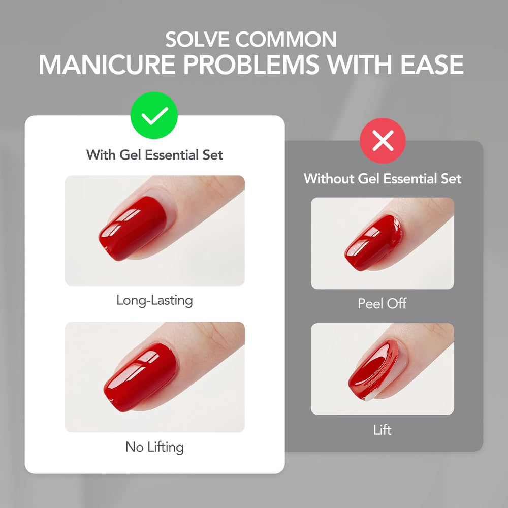 GAOY acid-free natural nail prep kit packaging shown for at-home use.