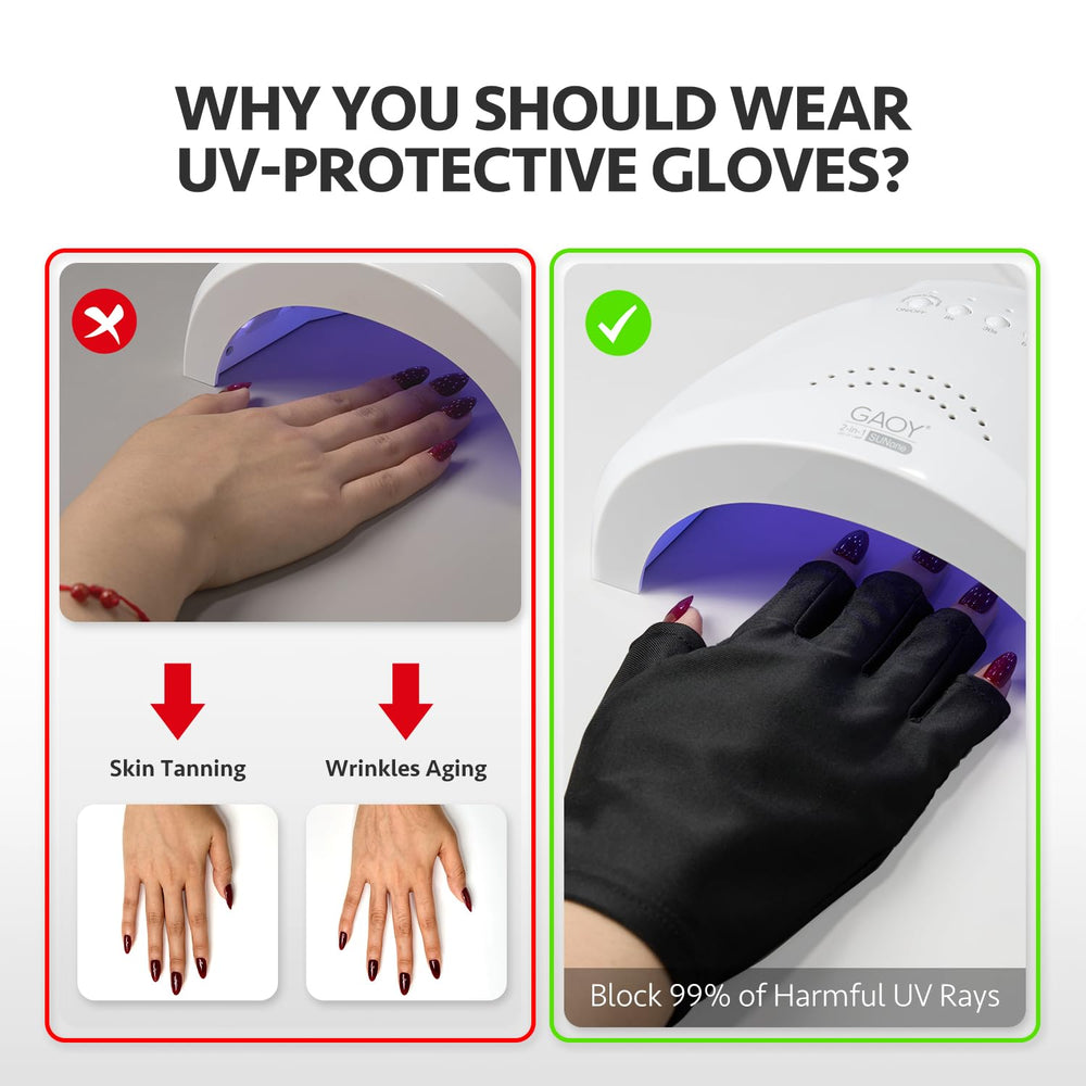GAOY gloves ideal for home DIY gel nails and salon use