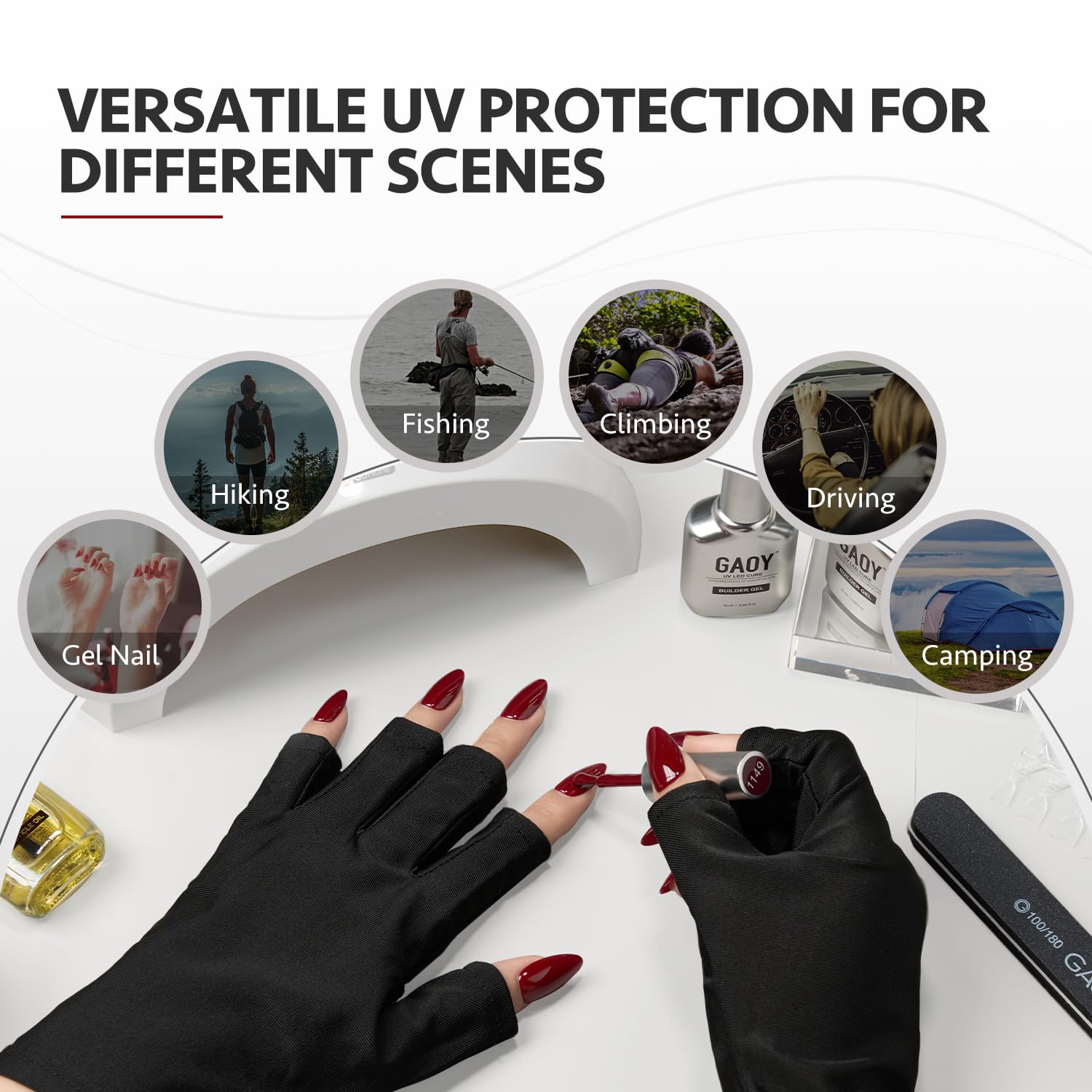 GAOY gloves are washable and reusable without losing UV protection
